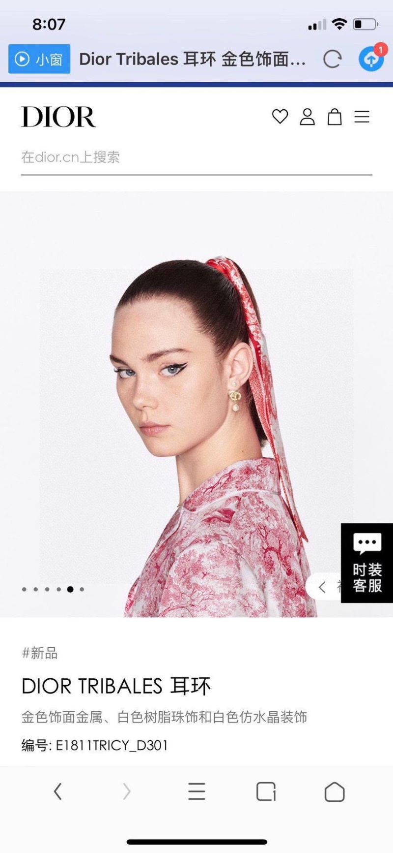 chr1st1an D10r earrings